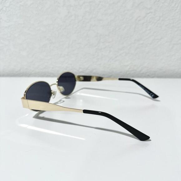 Sojos Retro Woman’s Oval Trendy Gold Sunglasses UV400 - Picture 2 of 8